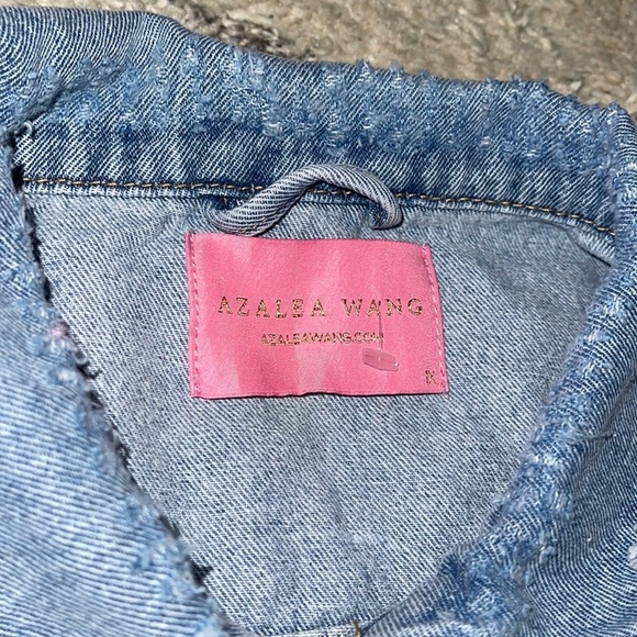 One Eight Azalea Wang Skull monogram denim Jacket - Picture 10 of 14